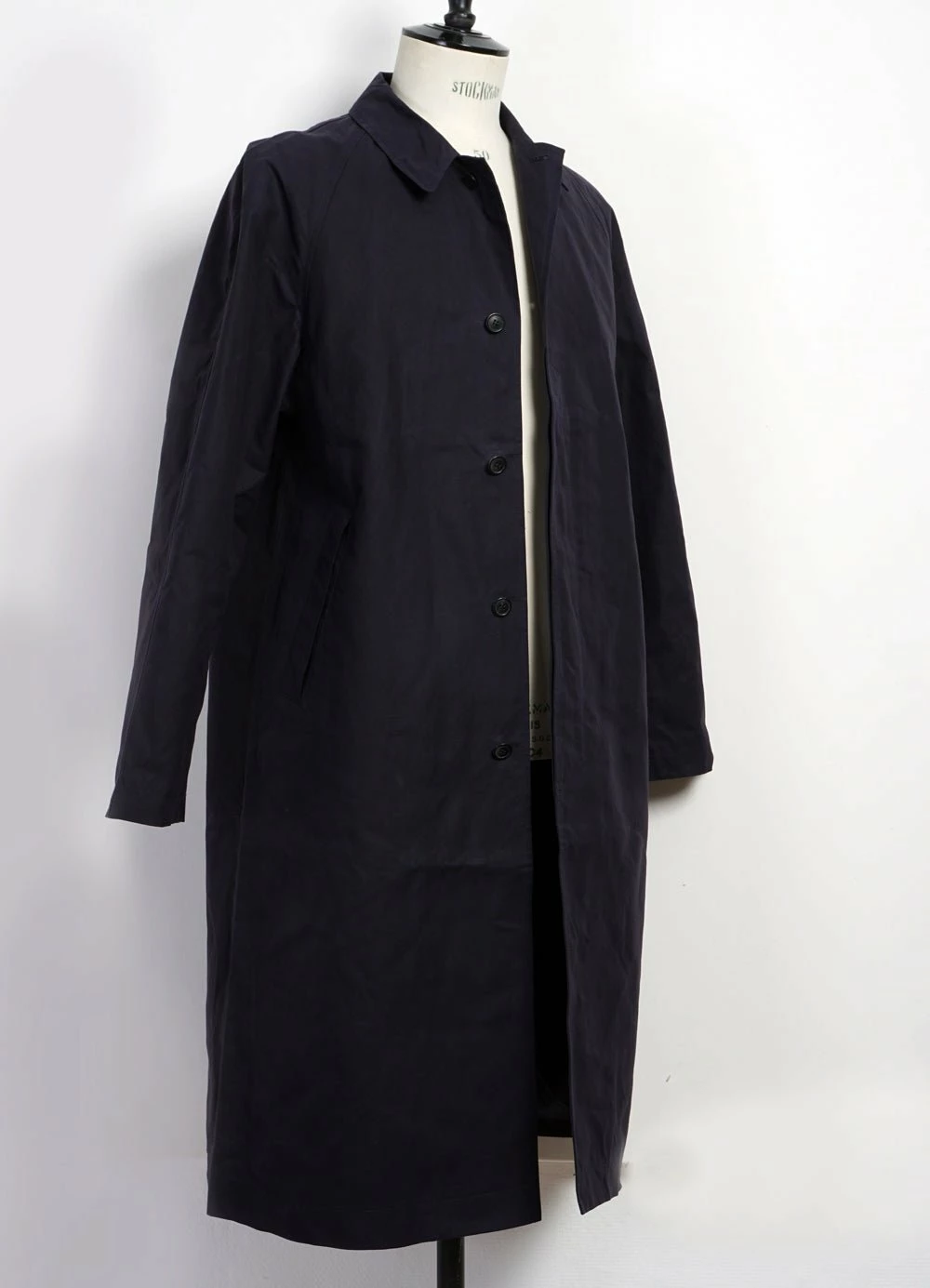 HANSEN GARMENTS MORTEN | Long Windbreaker Coat | Deep Sea - Image 3