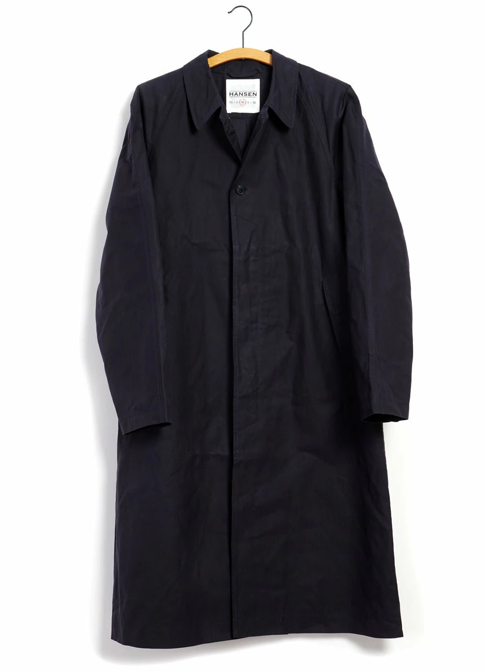 HANSEN GARMENTS MORTEN | Long Windbreaker Coat | Deep Sea