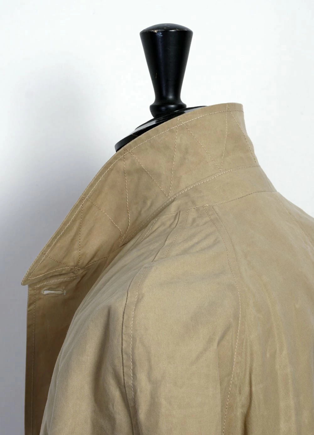 HANSEN GARMENTS MORTEN | Long Windbreaker Coat | Sand - Image 4