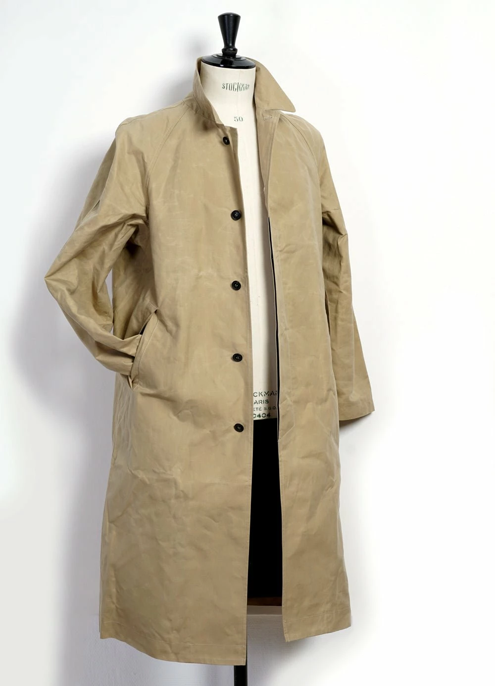HANSEN GARMENTS MORTEN | Long Windbreaker Coat | Sand - Image 6