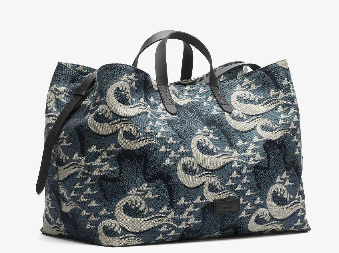MISMO M/S HAVEN | Ocean Jacquard/Black