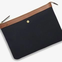 MISMO M/S POUCH LARGE | Midnight Blue/Cuoio