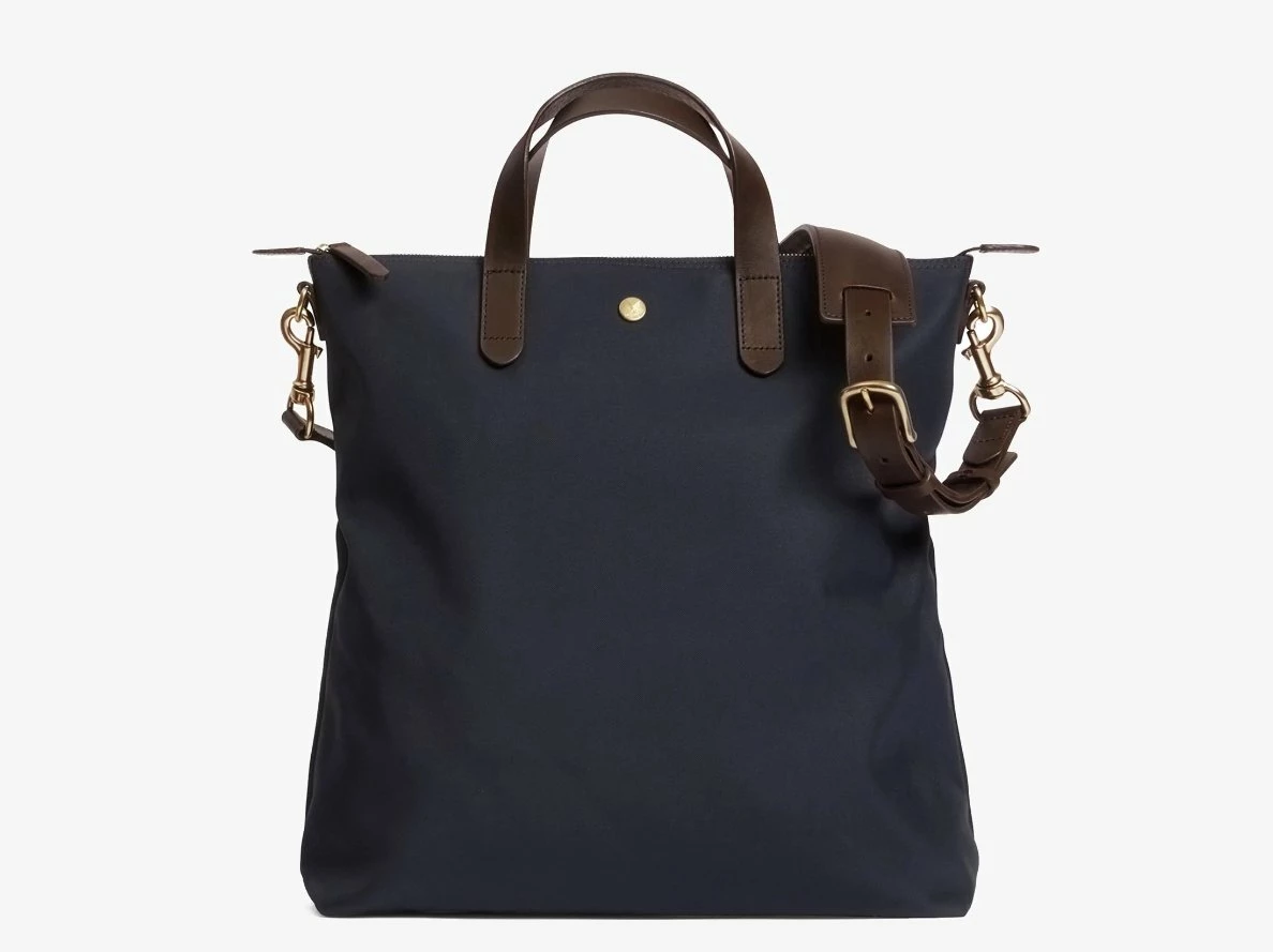 MISMO M/S SHOPPER | Navy/Dark Brown