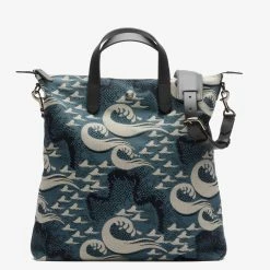MISMO M/S SHOPPER | Ocean Jacquard/Black