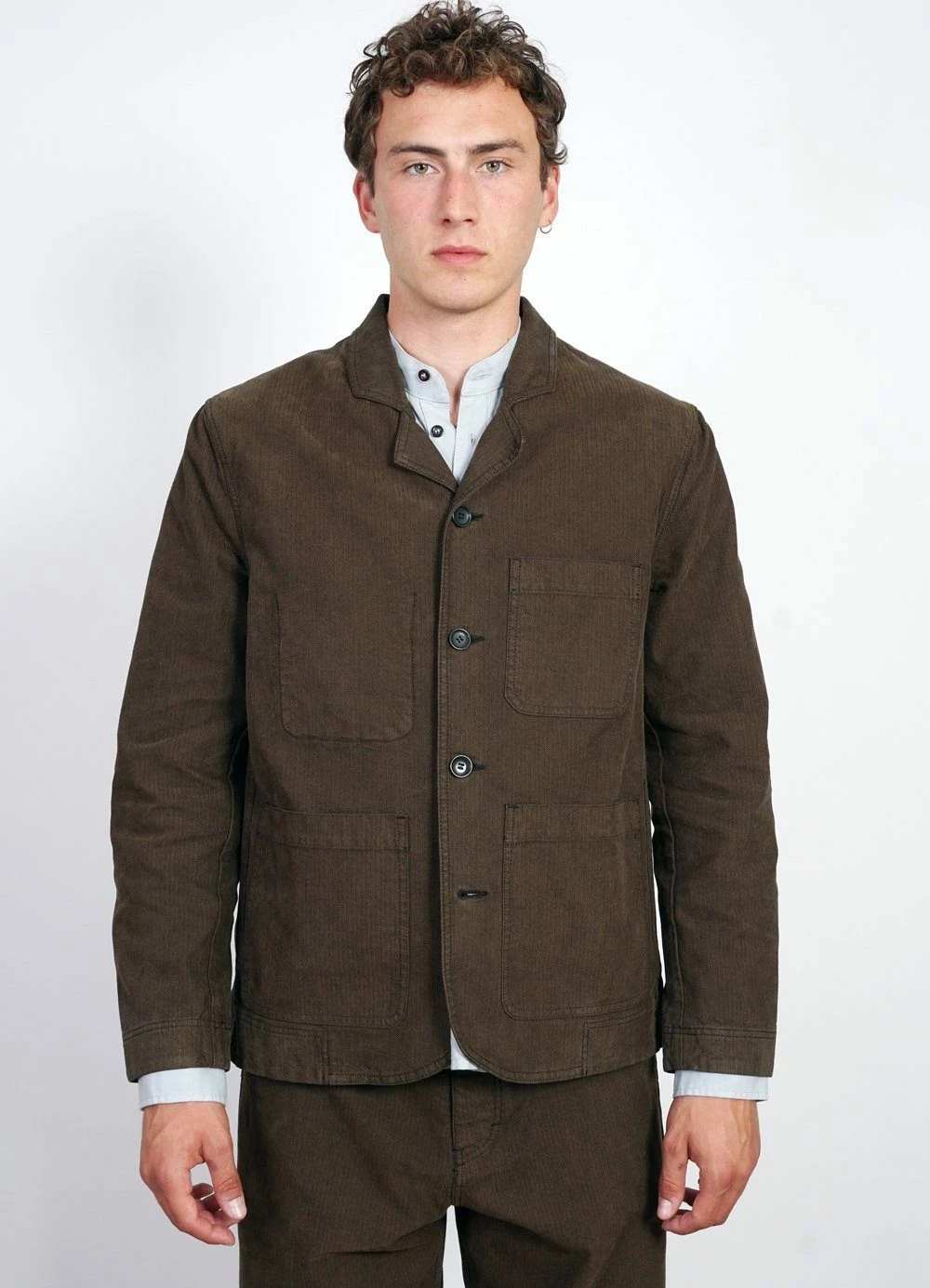 HANSEN GARMENTS NICOLAI | Informal 4-button Blazer | Nut - Image 2