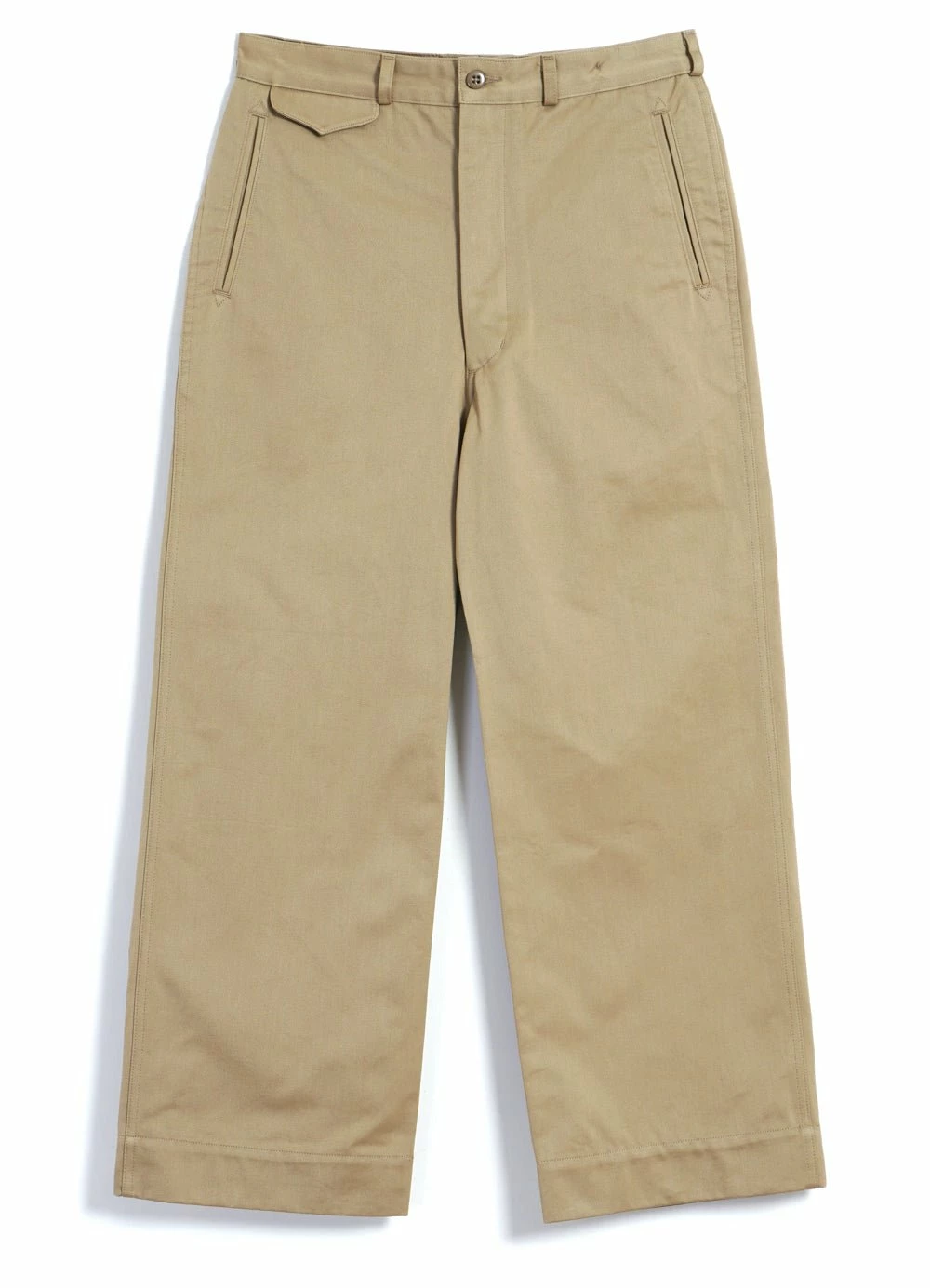 Monitaly OFFICER CHINO | Wide Fit Chino Pants | Khaki