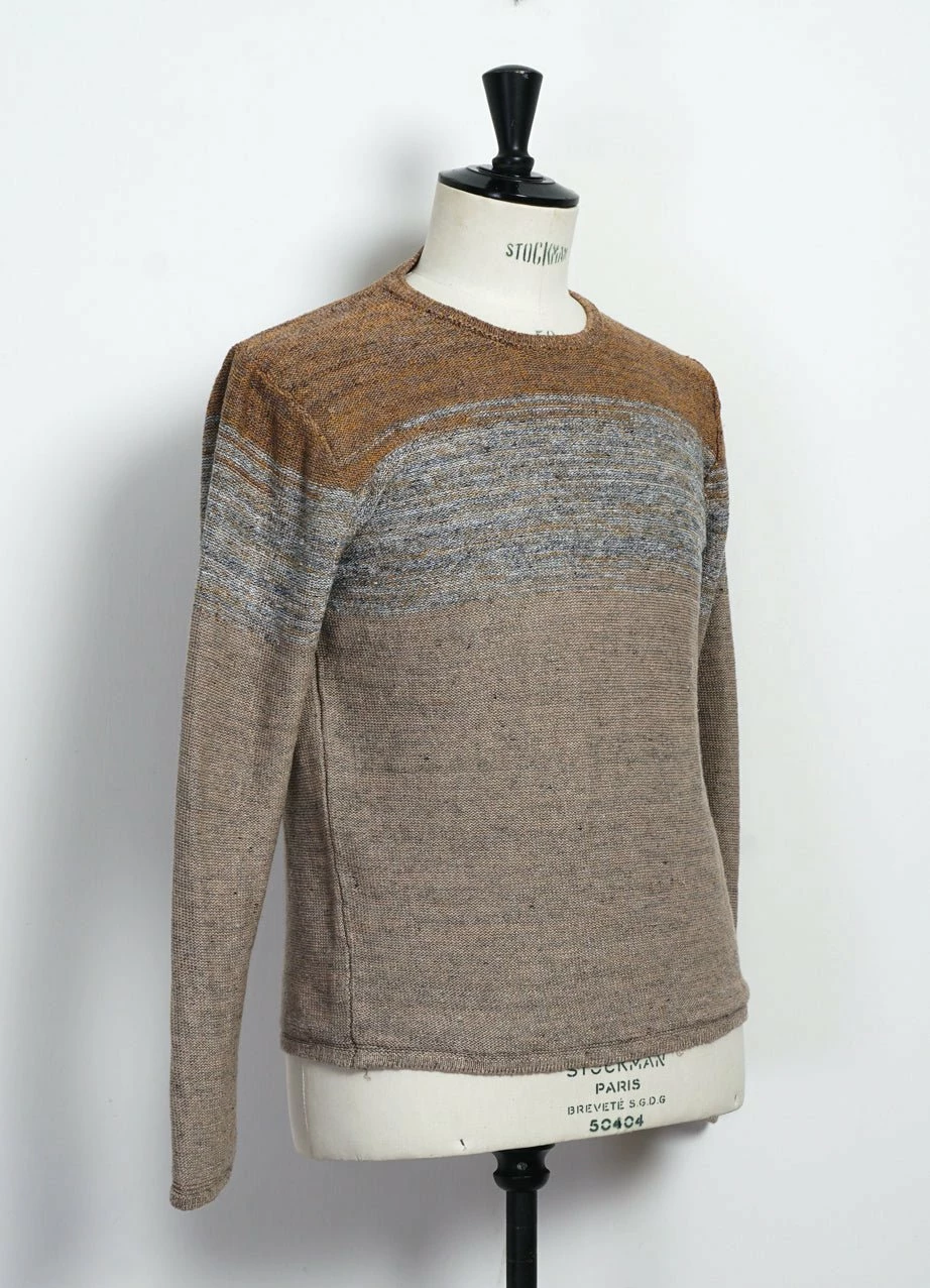 INIS MEÁIN OMBRÉ TUNIC | Linen Landscape Tunic | Beach/Stone - Image 2