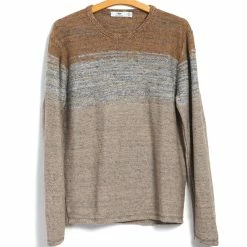 INIS MEÁIN OMBRÉ TUNIC | Linen Landscape Tunic | Beach/Stone