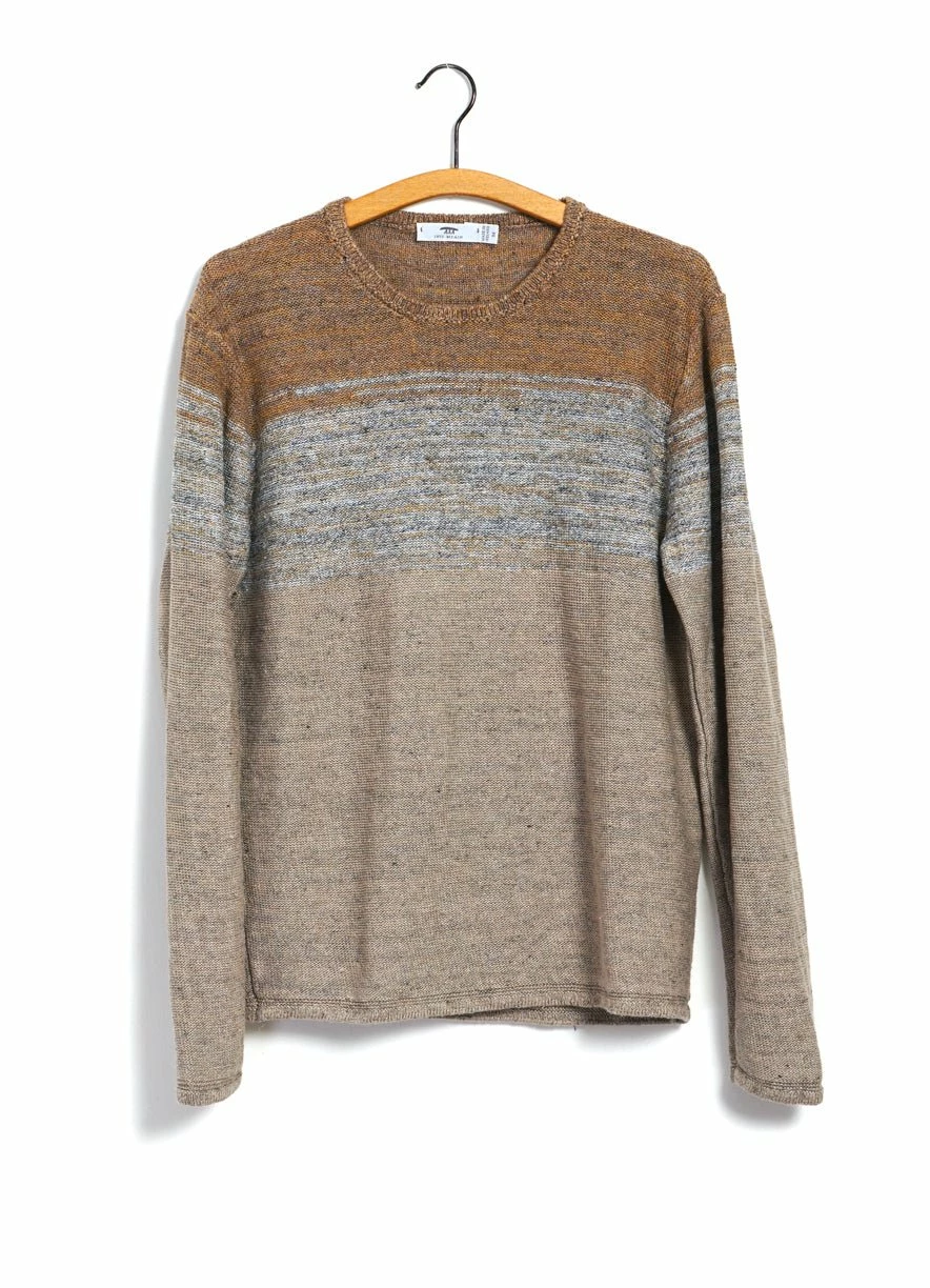 INIS MEÁIN OMBRÉ TUNIC | Linen Landscape Tunic | Beach/Stone