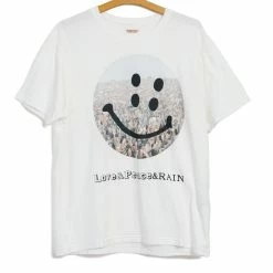 KAPITAL RAIN FES SMILE | 20/- Jersey Crew T | White