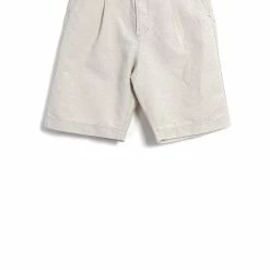 HANSEN GARMENTS ROBIN | Super Wide Pleated Shorts | Flax Nature