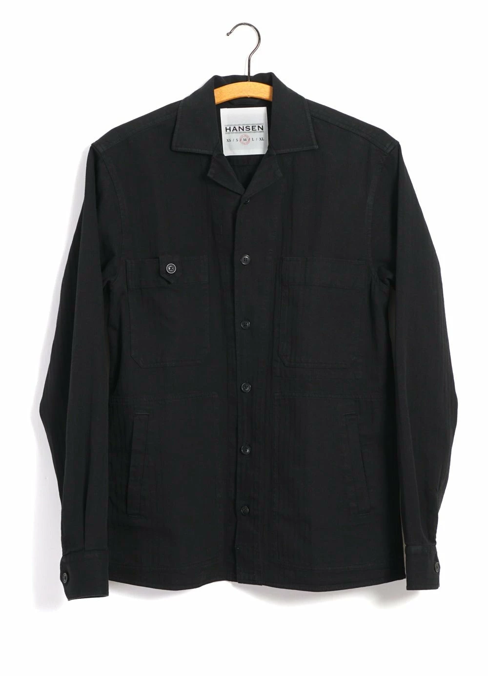 HANSEN GARMENTS SAM | Casual Over Shirt | Black