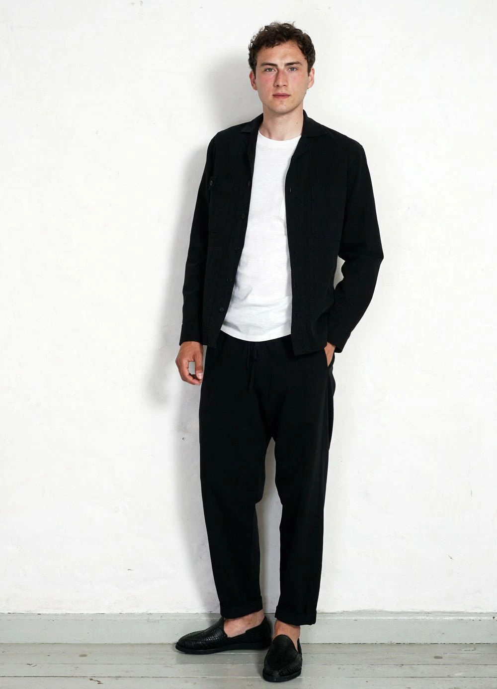 HANSEN GARMENTS SAM | Casual Over Shirt | Black - Image 2