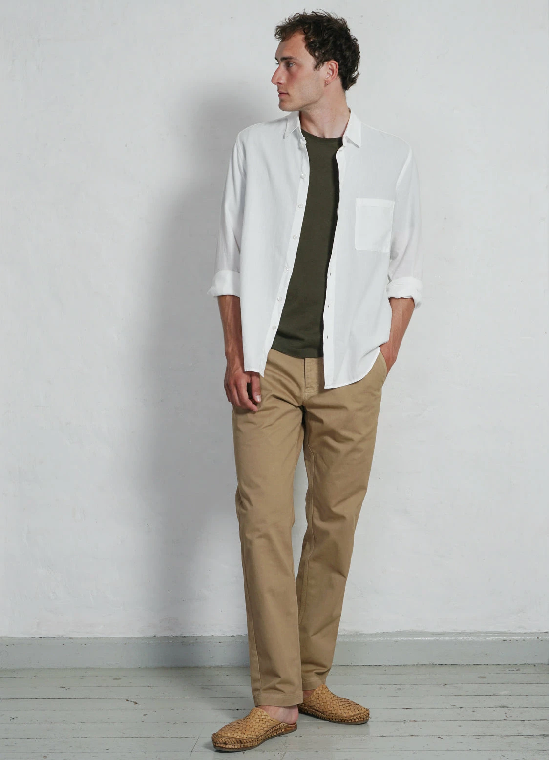 HANSEN GARMENTS FRED | Regular Cut Work Trousers | Classic Beige - Image 6