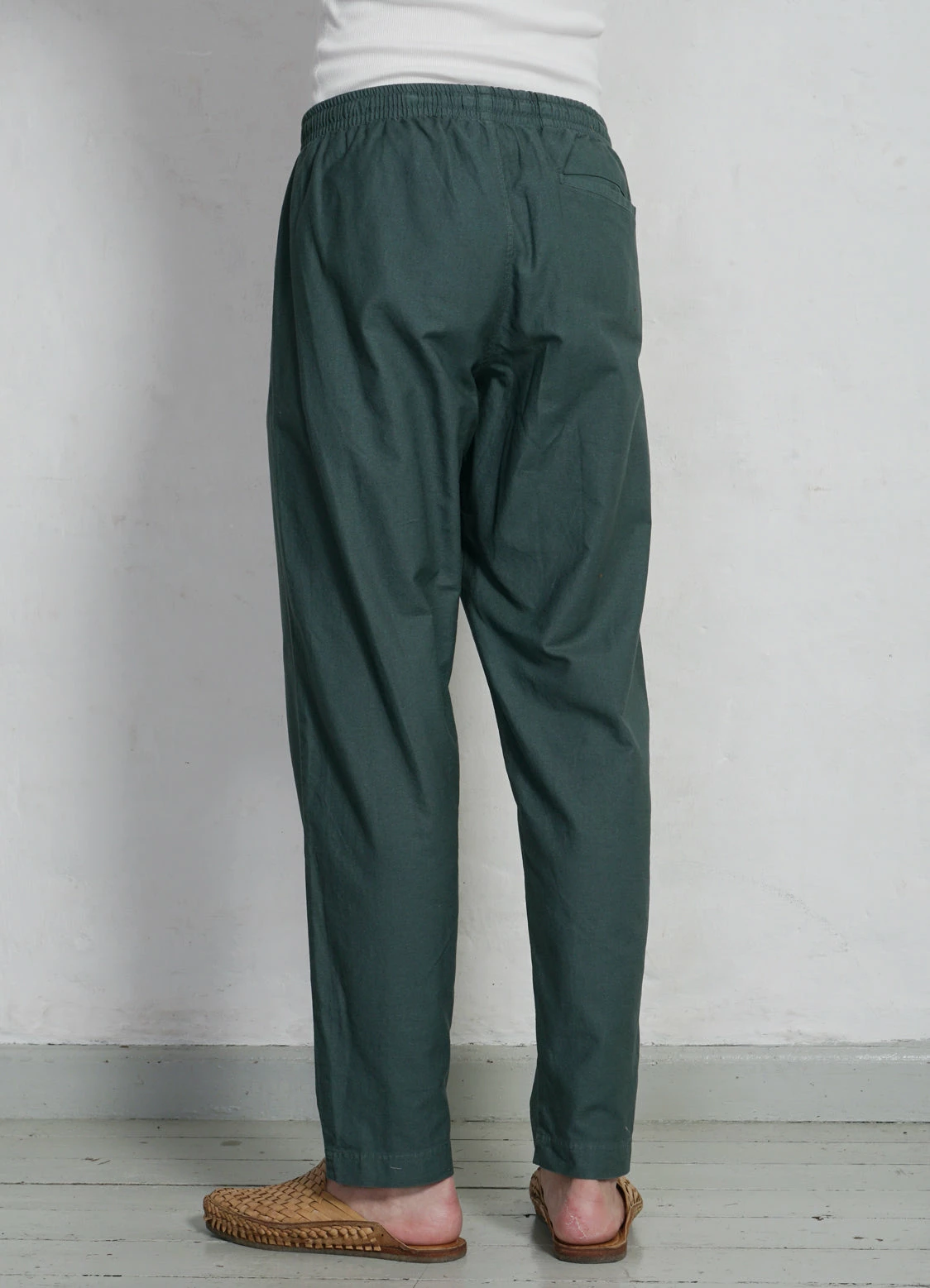 HANSEN GARMENTS JIM | Casual Drawstring Trousers | Petrol - Image 4