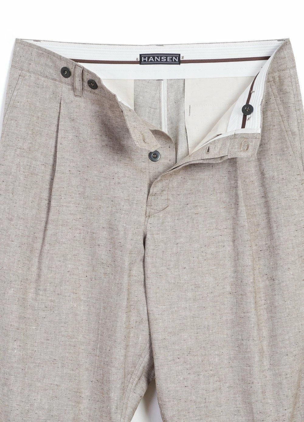 HANSEN GARMENTS SUNE | Pleated Wide Cut Trousers | Beach - Image 5