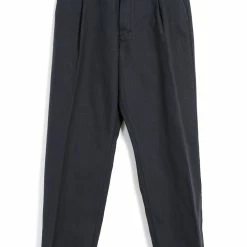 HANSEN GARMENTS SUNE | Pleated Wide Cut Trousers | Dark Blue