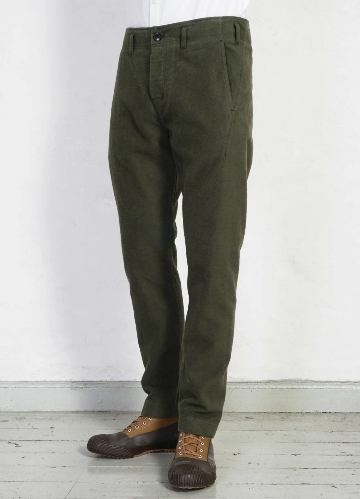 HANSEN GARMENTS SVENNING | Slim Fit Trousers | Dark Green - Image 2