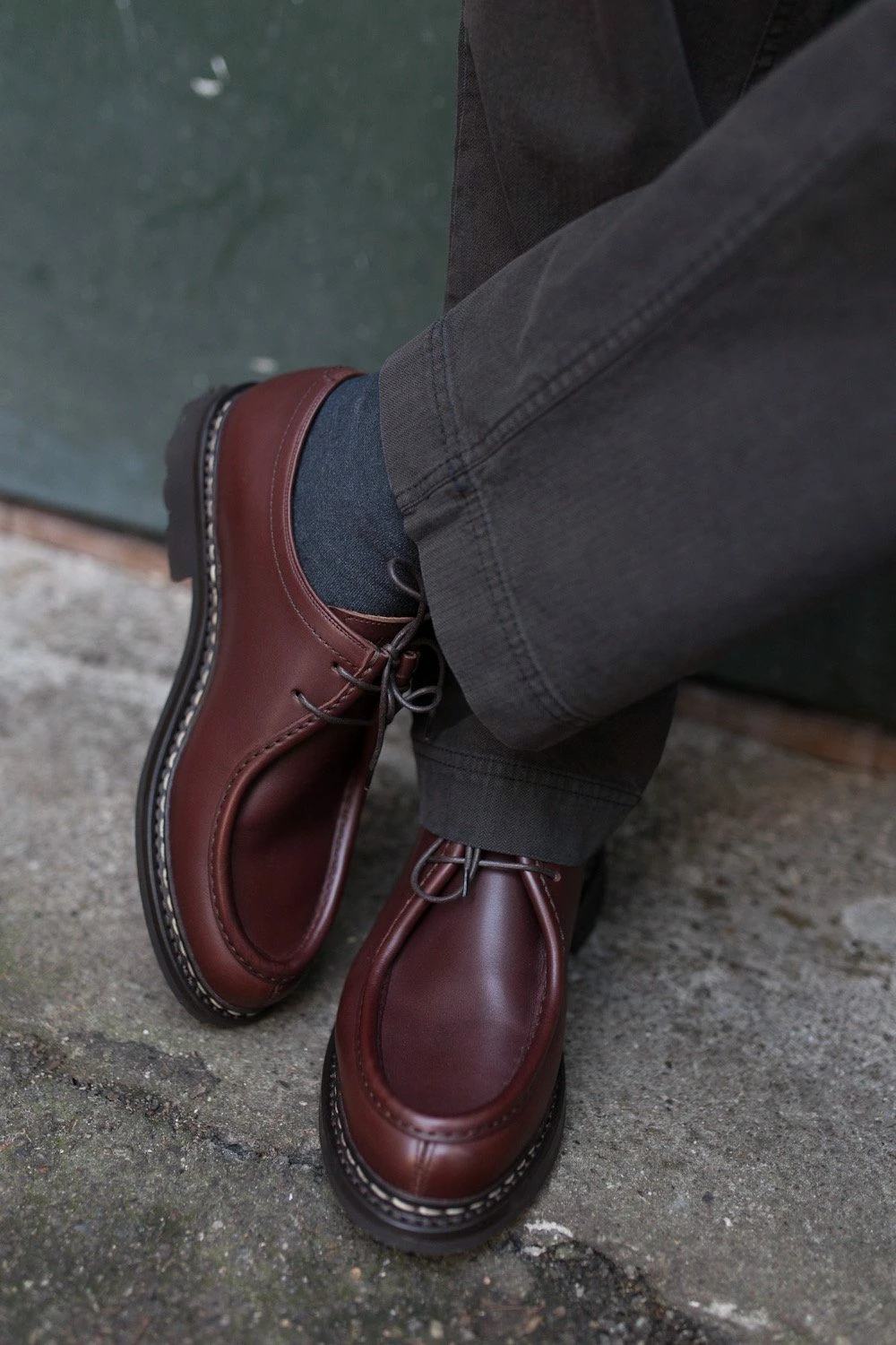 Heschung THUYA | Leather Derby Shoe | Burgundy - Image 3