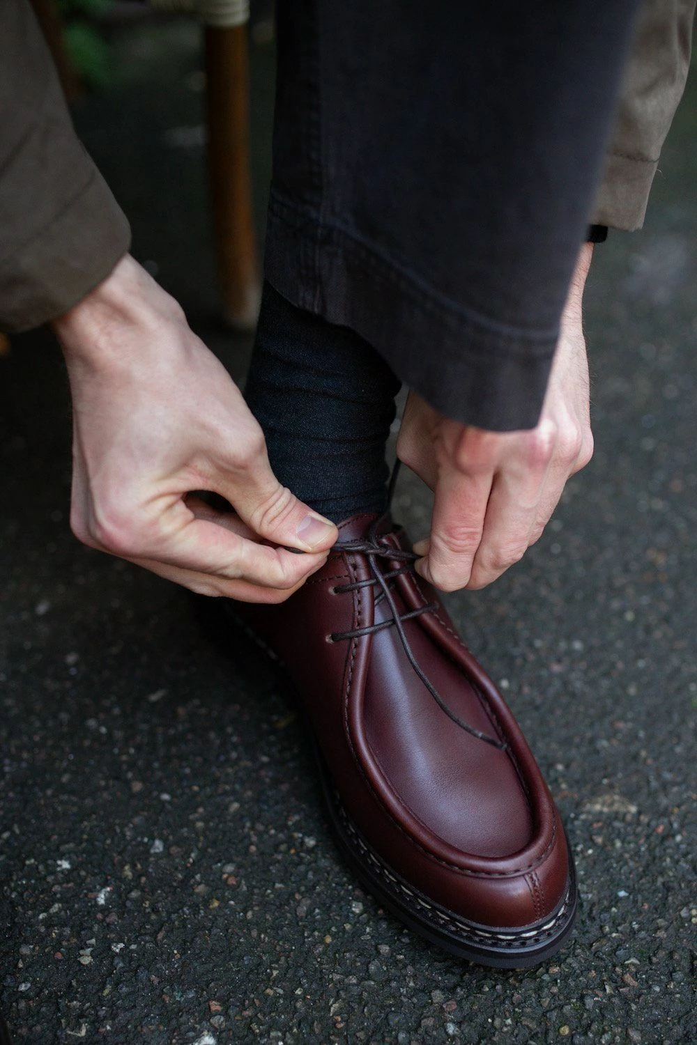Heschung THUYA | Leather Derby Shoe | Burgundy - Image 2