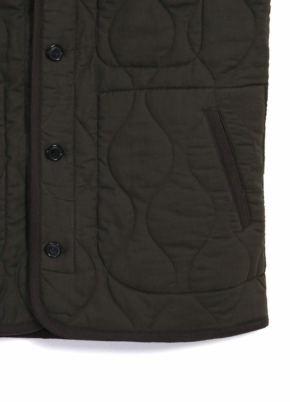 HANSEN GARMENTS TONY | Bonded Padded Vest | Dark Army - Image 7