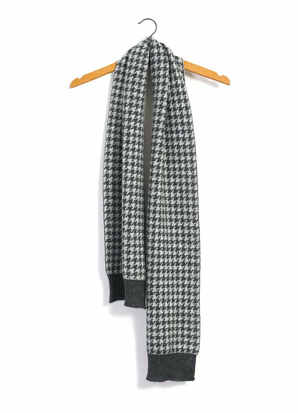 HANSEN GARMENTS TORSTEN | Hounds Tooth Scarf | Grey Hound