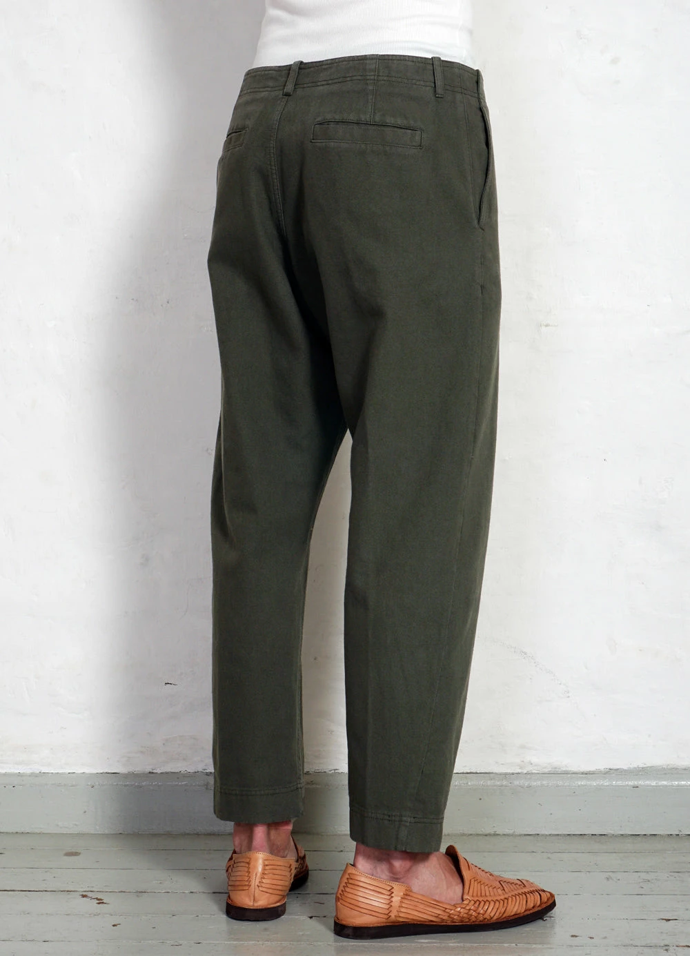 HANSEN GARMENTS TRYGVE | Wide Cut Cropped Trousers | Rosemary - Image 4