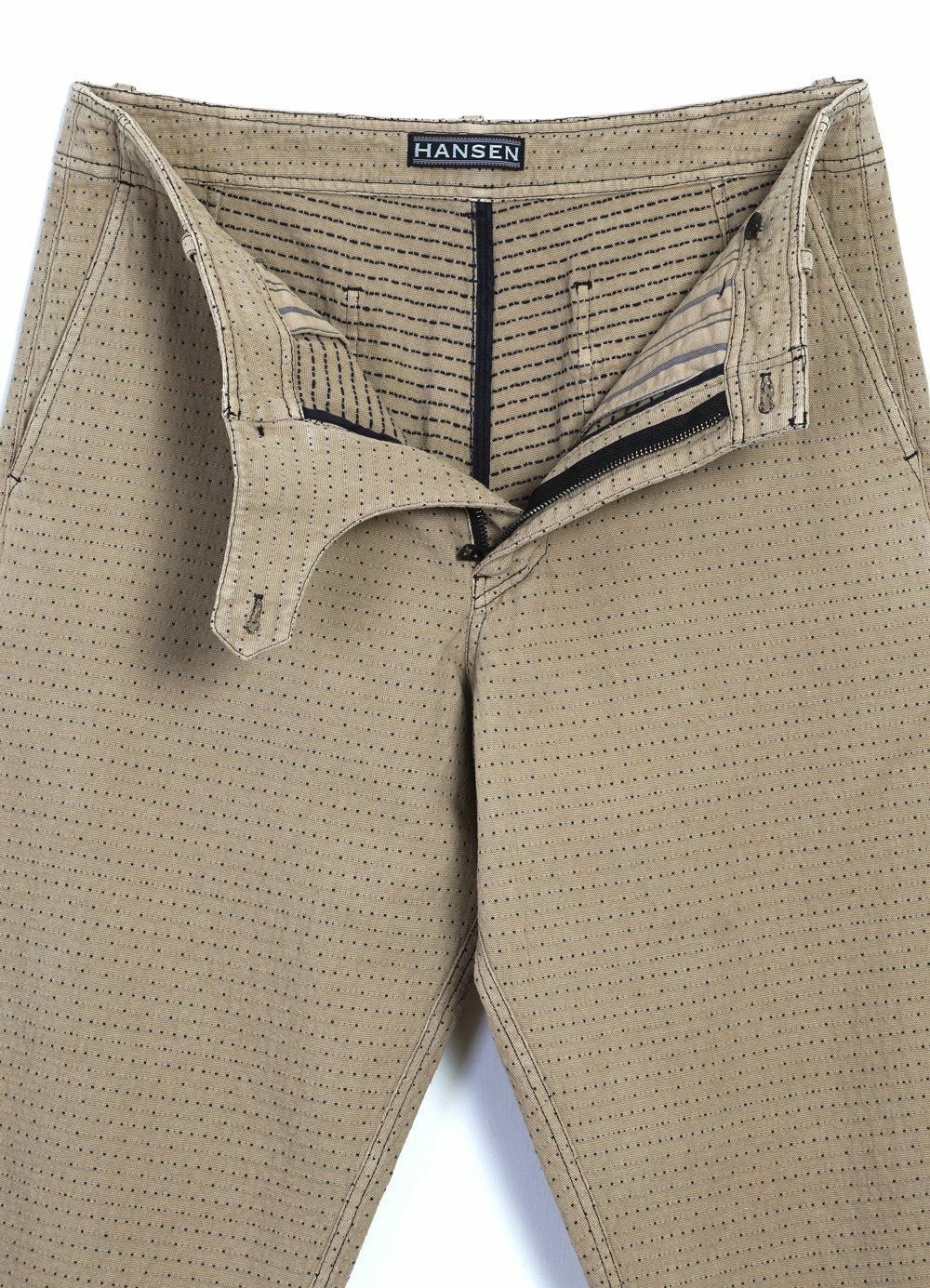 HANSEN GARMENTS TRYGVE | Wide Cut Cropped Trousers | Beige - Image 6