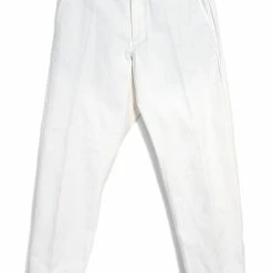 HANSEN GARMENTS TRYGVE | Wide Cut Cropped Trousers | Off White