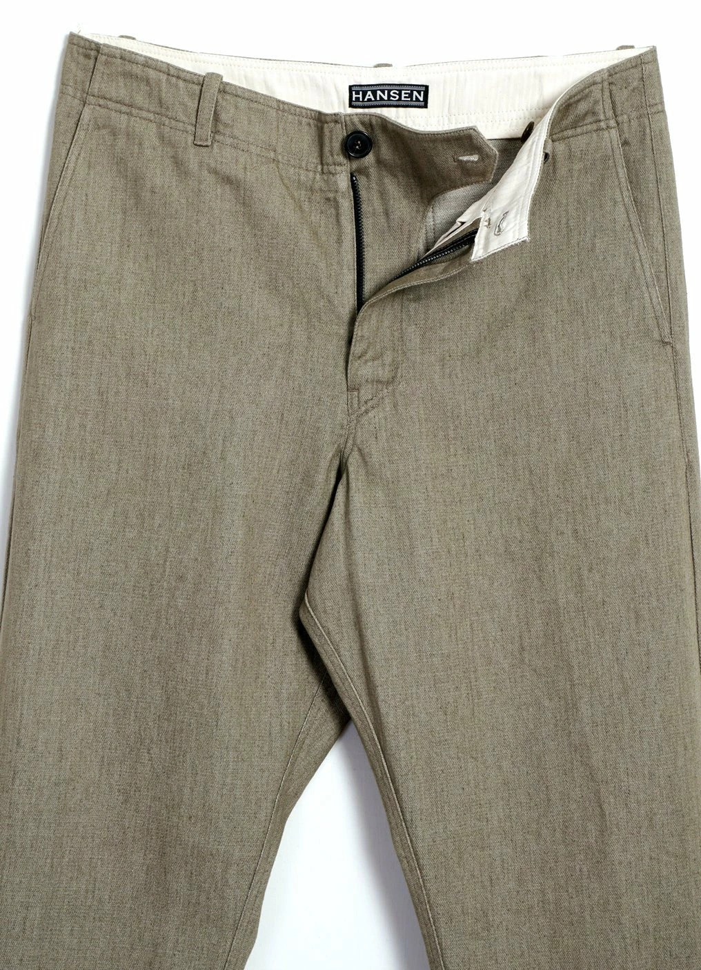 HANSEN GARMENTS TRYGVE | Wide Cut Cropped Trousers | Safari - Image 5