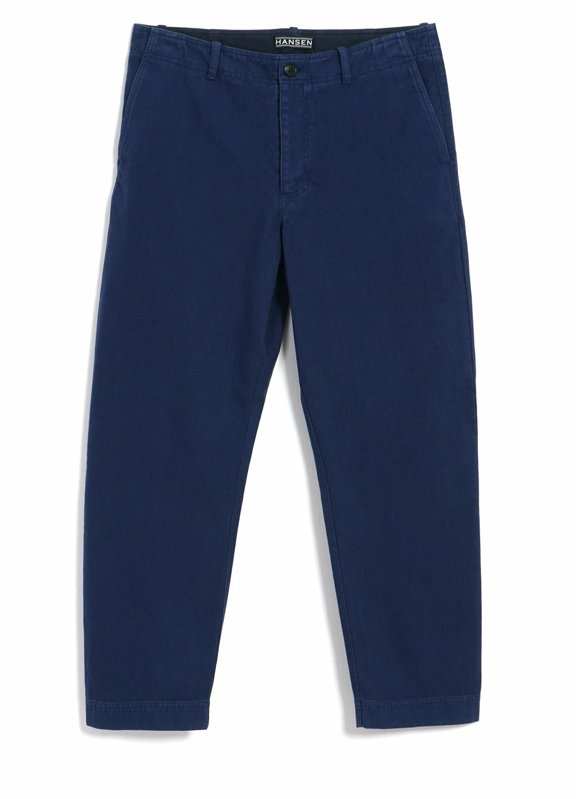 HANSEN GARMENTS TRYGVE | Wide Cut Cropped Trousers | Work Blue