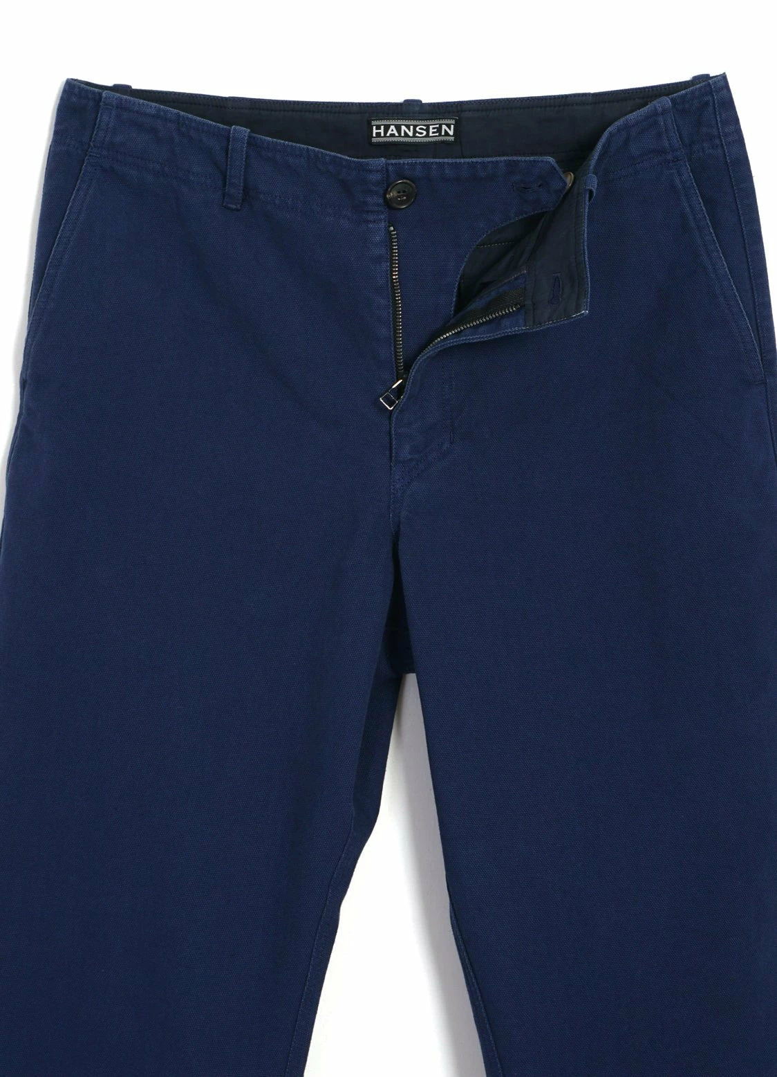 HANSEN GARMENTS TRYGVE | Wide Cut Cropped Trousers | Work Blue - Image 5