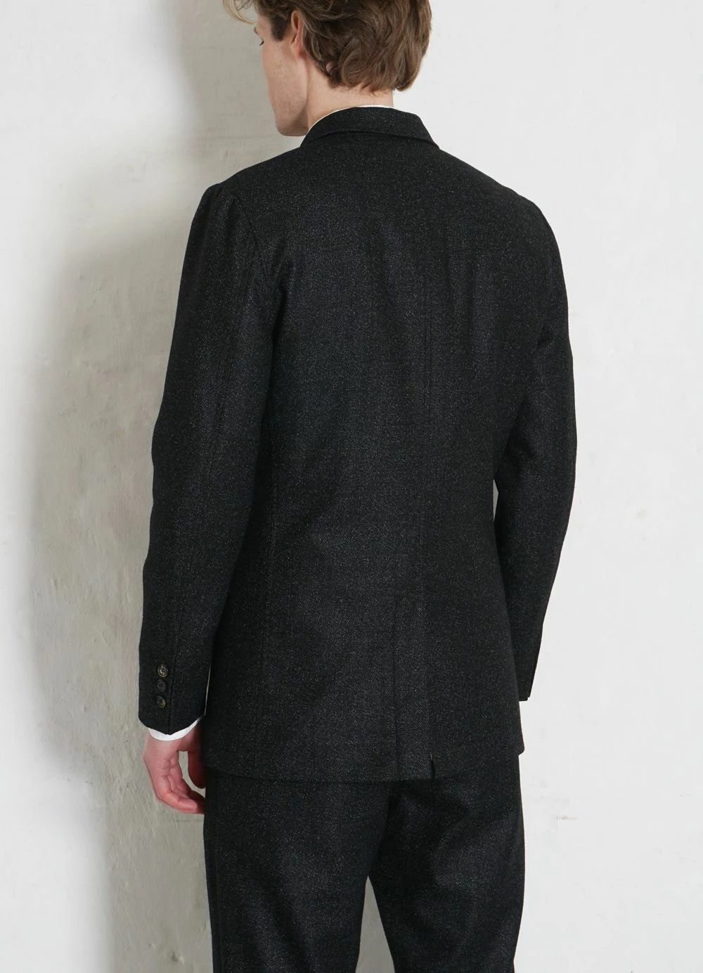 HANSEN GARMENTS WALTER | Classic Double Breasted Blazer | Black Marble - Image 5