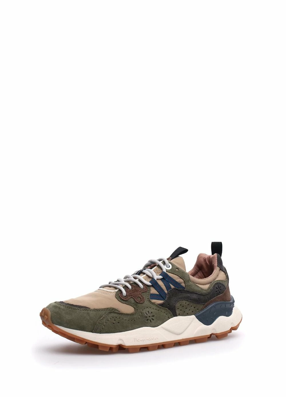 Flower Mountain YAMANO 3 | Suede & Nylon Sneaker | Military Beige